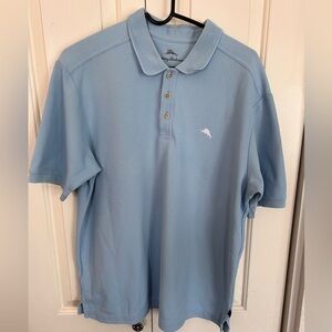 Tommy Bahama Large Men’s Supima Cotton Poly Blend Light Blue Polo